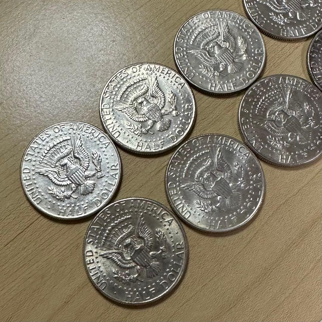 ケネディ ハーフダラー 1964年 10枚 銀貨 シルバー 銀品位90 a