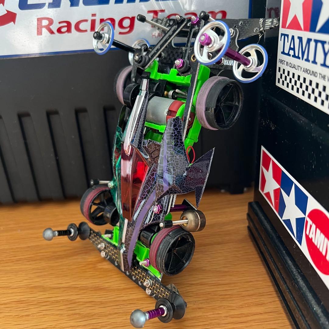 ■ミニ四駆　完成品　加工　アバンテ　仮面ライダーダブル　サイクロン・ジョーカー風