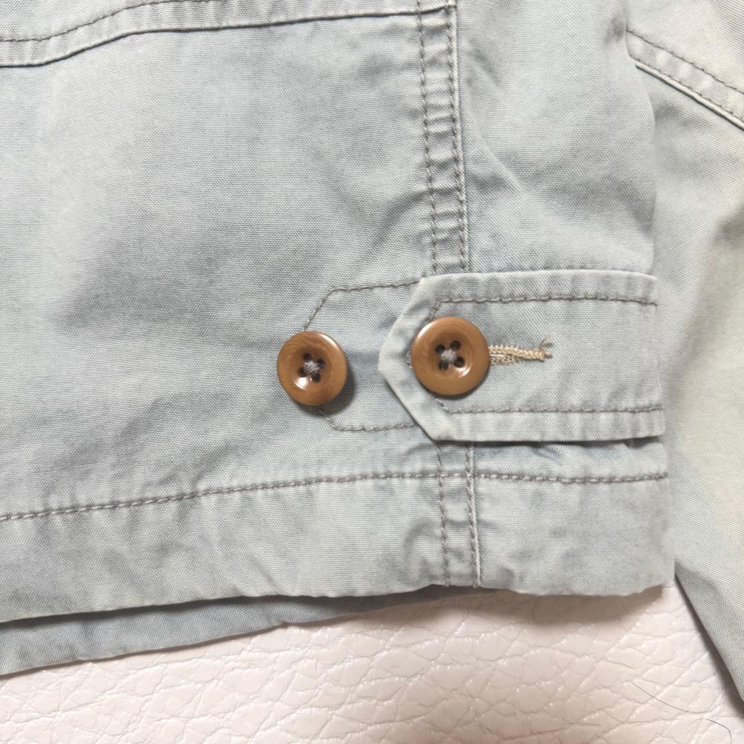 希少 90s ラルフローレン スイングトップ 裏地チェック ライトブルー デニム