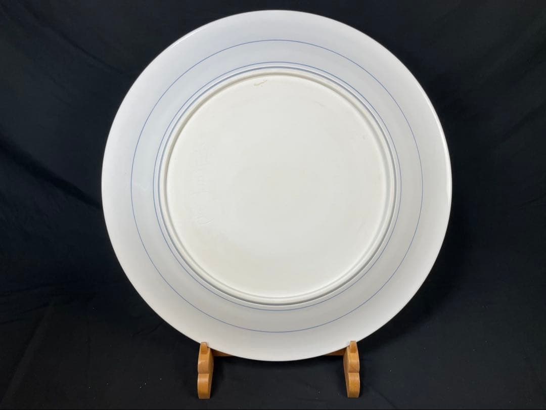 定価250万 有田焼 三尺大皿 神右衛門 染付 松鯉絵 皿立付 特大