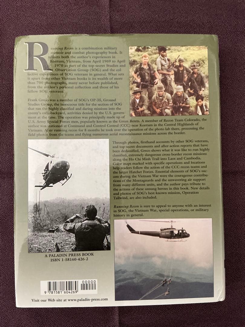 【絶版・貴重】Running Recon ミリタリー写真集 ベトナム戦争
