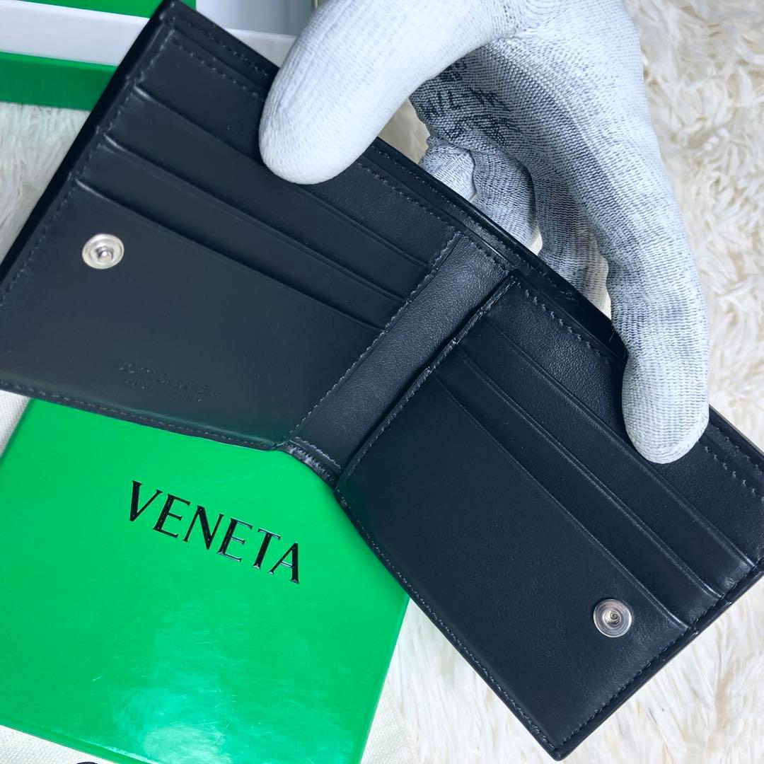 【未使用級】現行モデル ボッテガヴェネタ 二つ折り カセットIC搭載