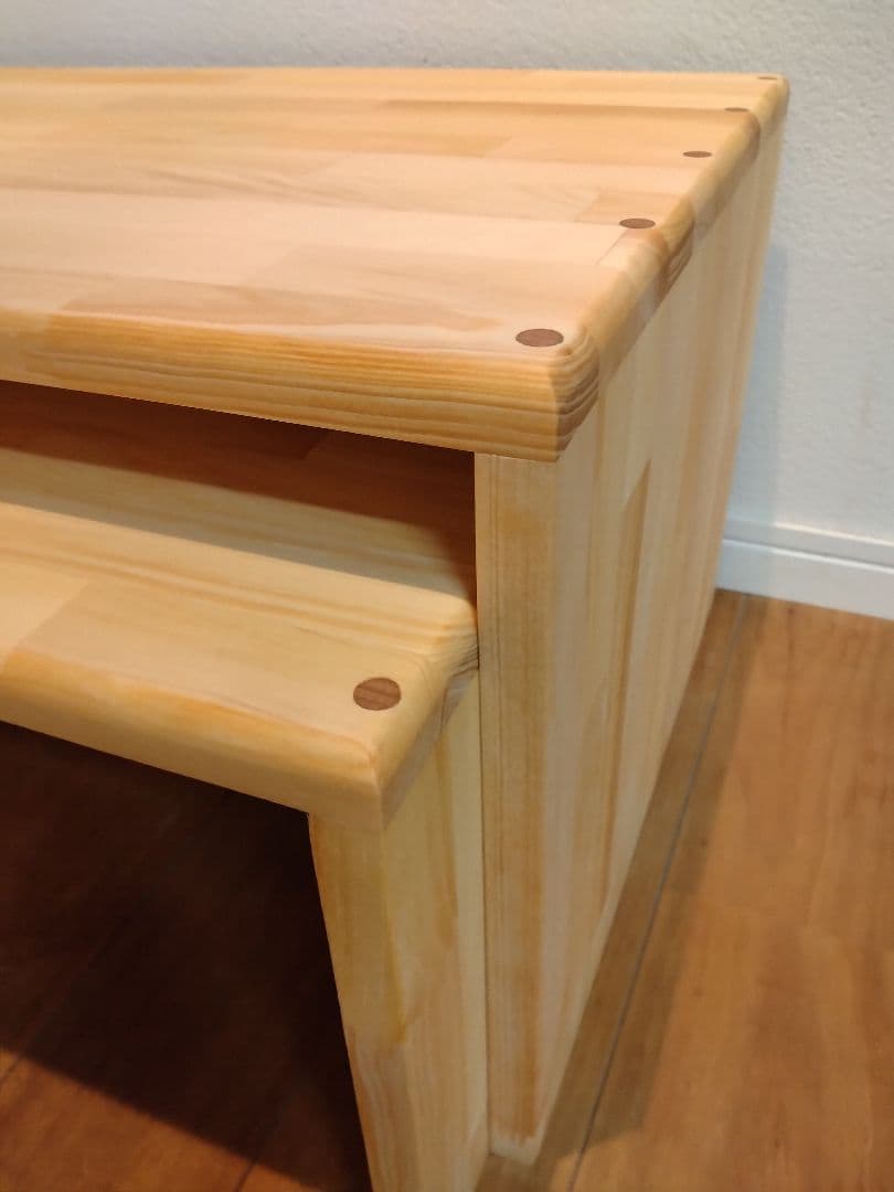 木製　ハンドメイド　オーダー　コの字　ラック　棚　シェルフ　キヌカ　水槽台