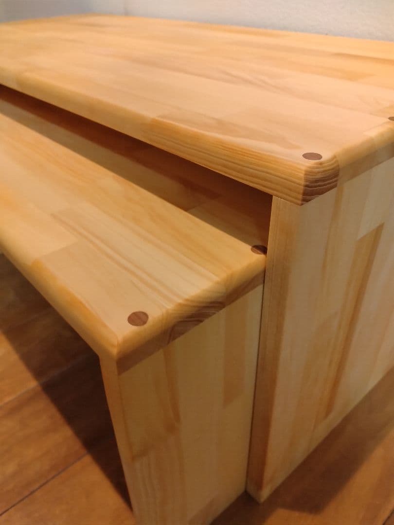 木製　ハンドメイド　オーダー　コの字　ラック　棚　シェルフ　キヌカ　水槽台