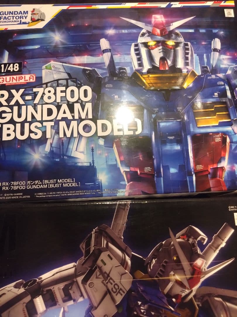 PGU ガンダム　クリアボディ　横浜ガンダム　バストモデル　未組立