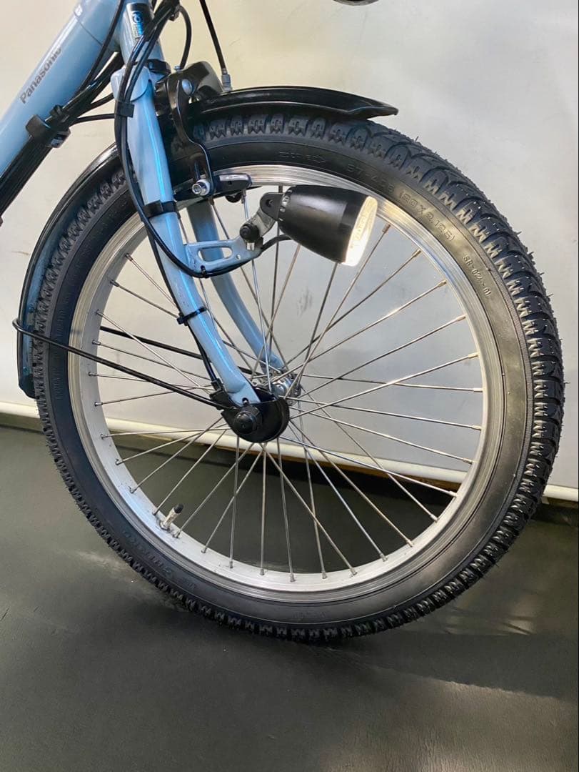 1年保証 送料無料　新型　パナソニック　ギュットミニ　水色　電動アシスト自転車