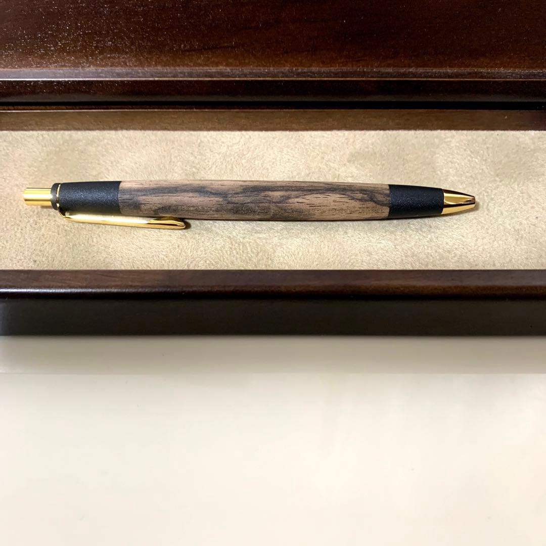 【新品未使用】黒柿孔雀杢 シャーペン