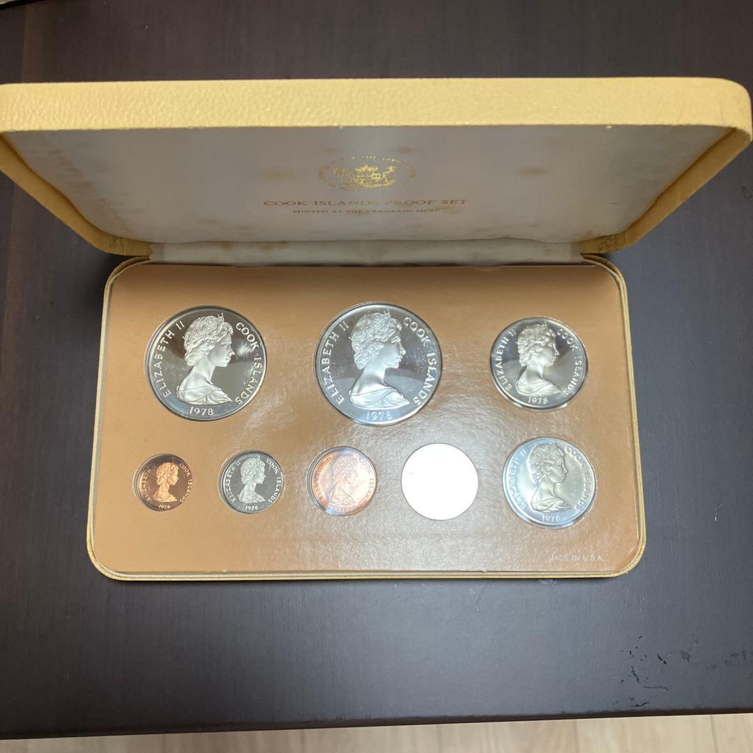 値下げ　クック諸島 プルーフセット 1978年 フランクリンミント