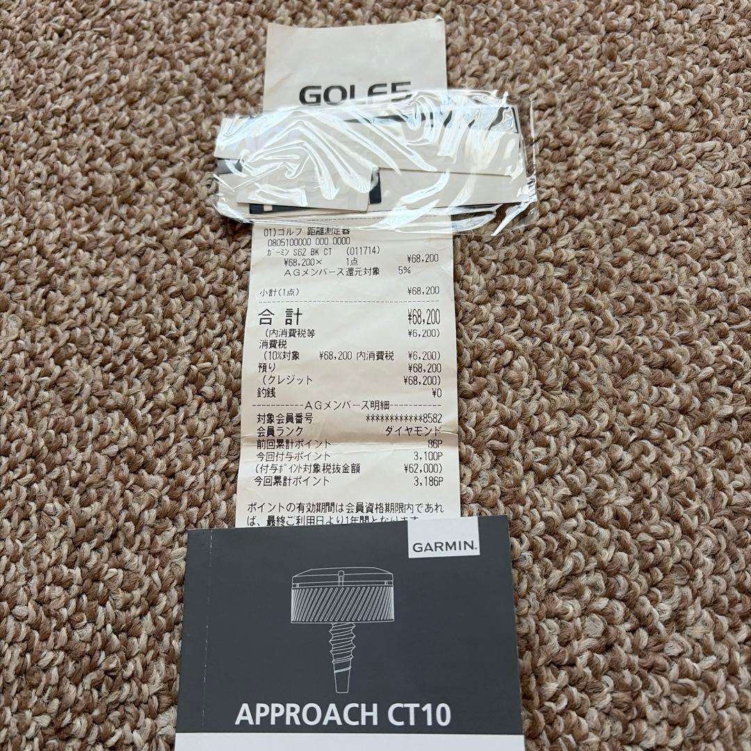 GARMIN APPROACH S62 GPSナビ付き