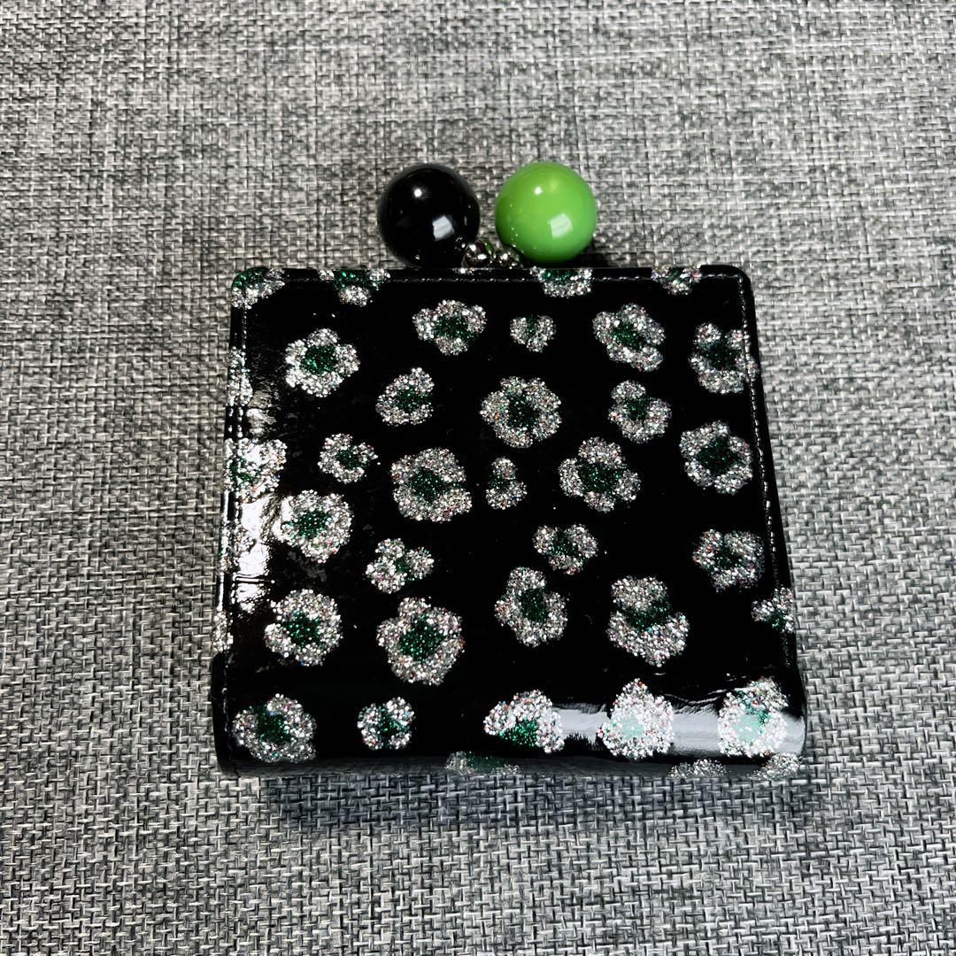 TSUMORI CHISATO ツモリチサト 財布 エナメル 黒 がま口