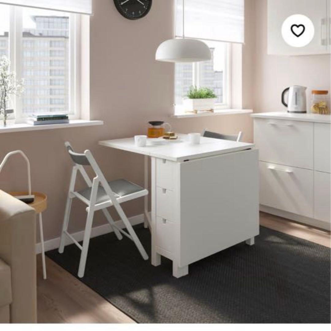 NORDEN ノールデン ゲートレッグテーブル　ホワイト