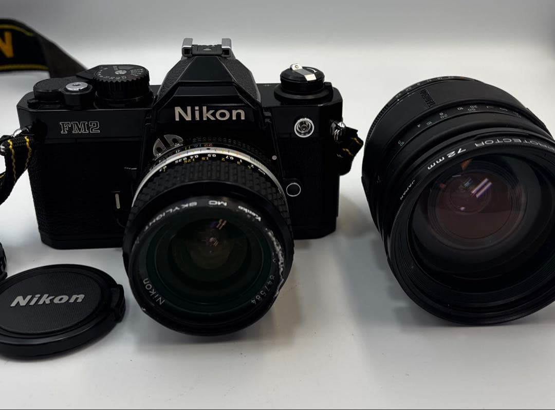 Nikon ニコン フィルム一眼レフカメラ FM2 ブラック レンズ2個セット