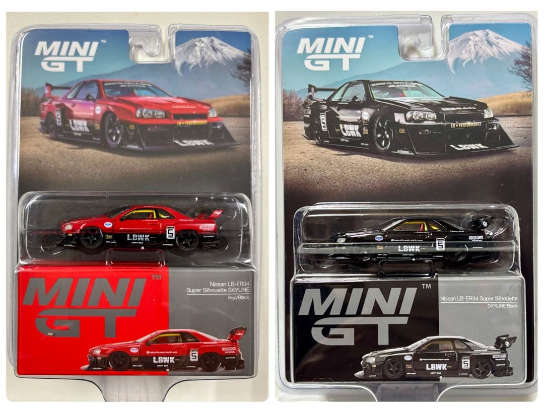 MINI GT(2点)Nissan LB-ER34 SKYLINE (ブリスター