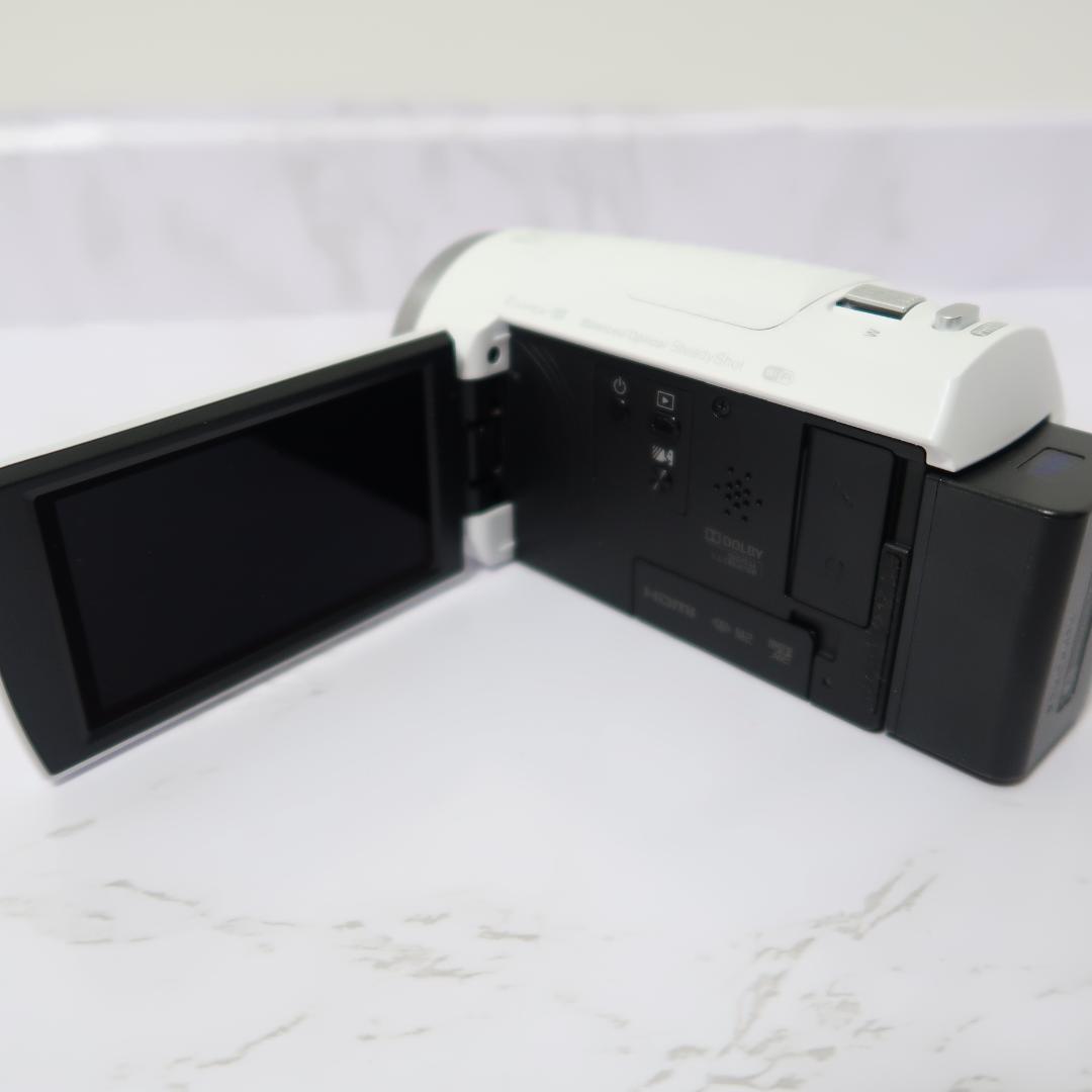美品 Sony HDR-CX680 ハンディカム ビデオカメラ ホワイト