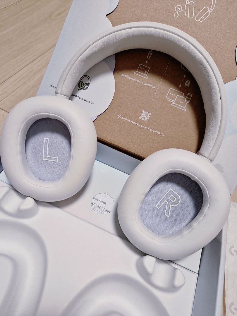 Logitech G735 ワイヤレスヘッドホン ホワイト クリアテンキー