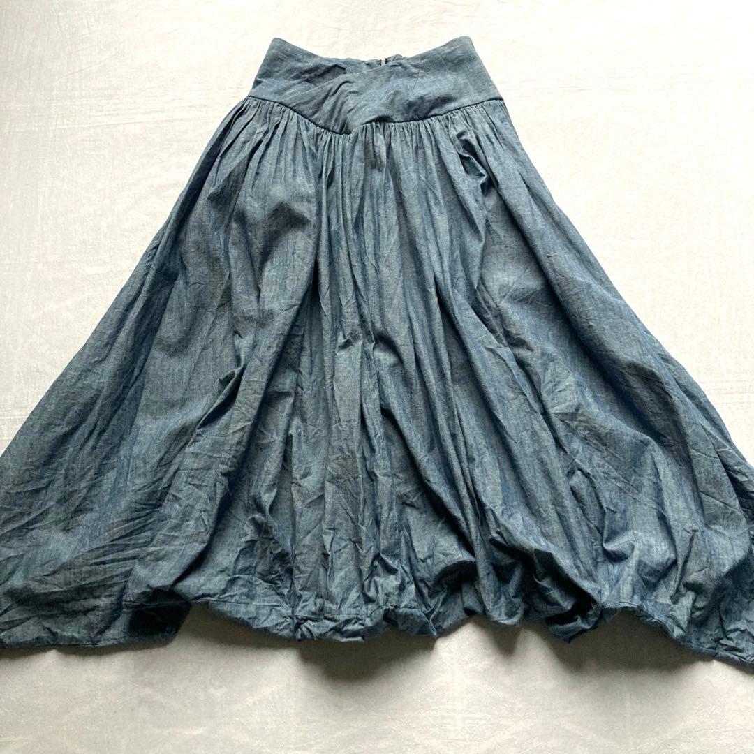 キャピタル 変形パンツ サルエルパンツ デニム調 バルーンパンツ ガウチョパンツ