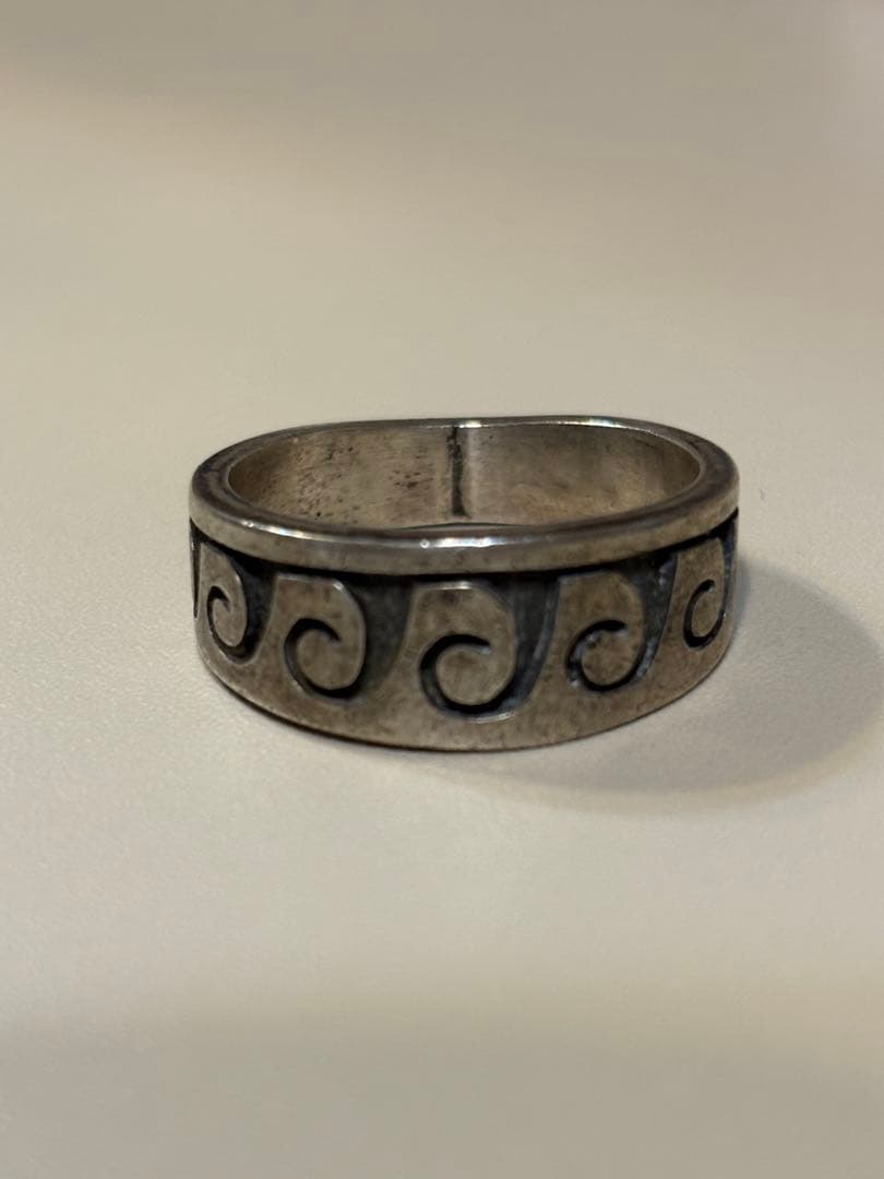 シルバー 波模様 リング HOPI 族 インディアンジュエリー