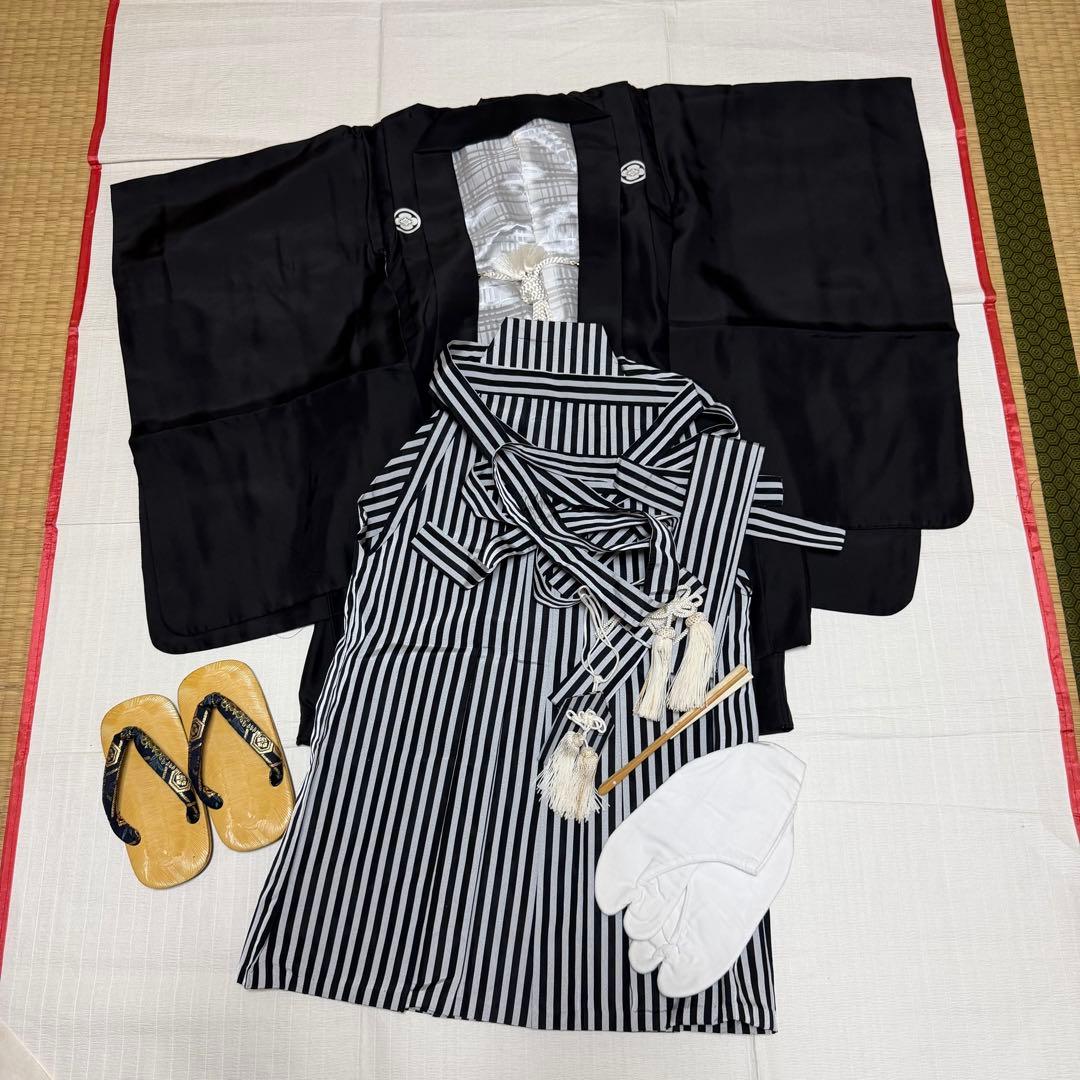 七五三 男の子 5歳 正絹 紋付 フルセット 松屋謹製