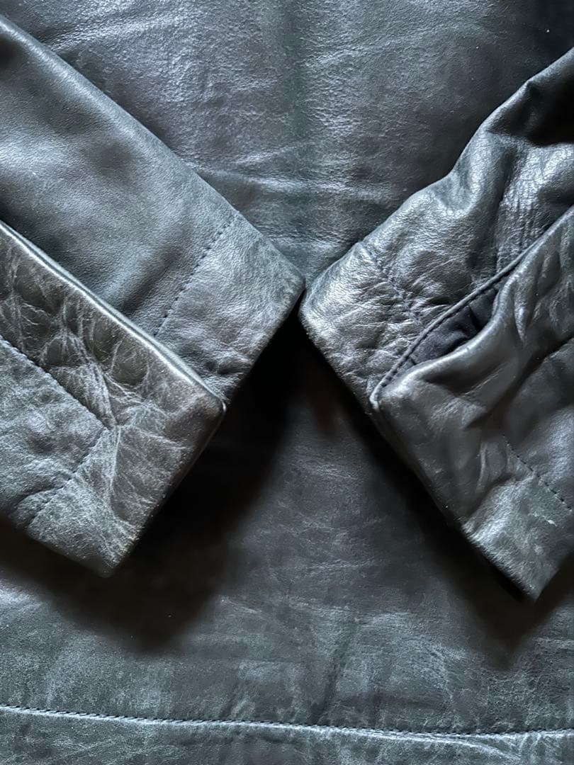 【11/30迄価格】10sei0otto レザーライダースジャケット 44表記