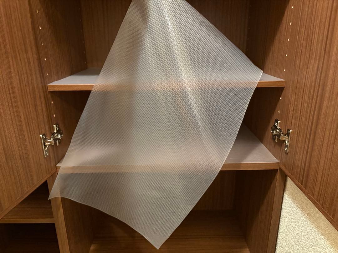 【美品】シューズボックス ミラー付き 組立済み 汚れ防止シート付き ※即購入可