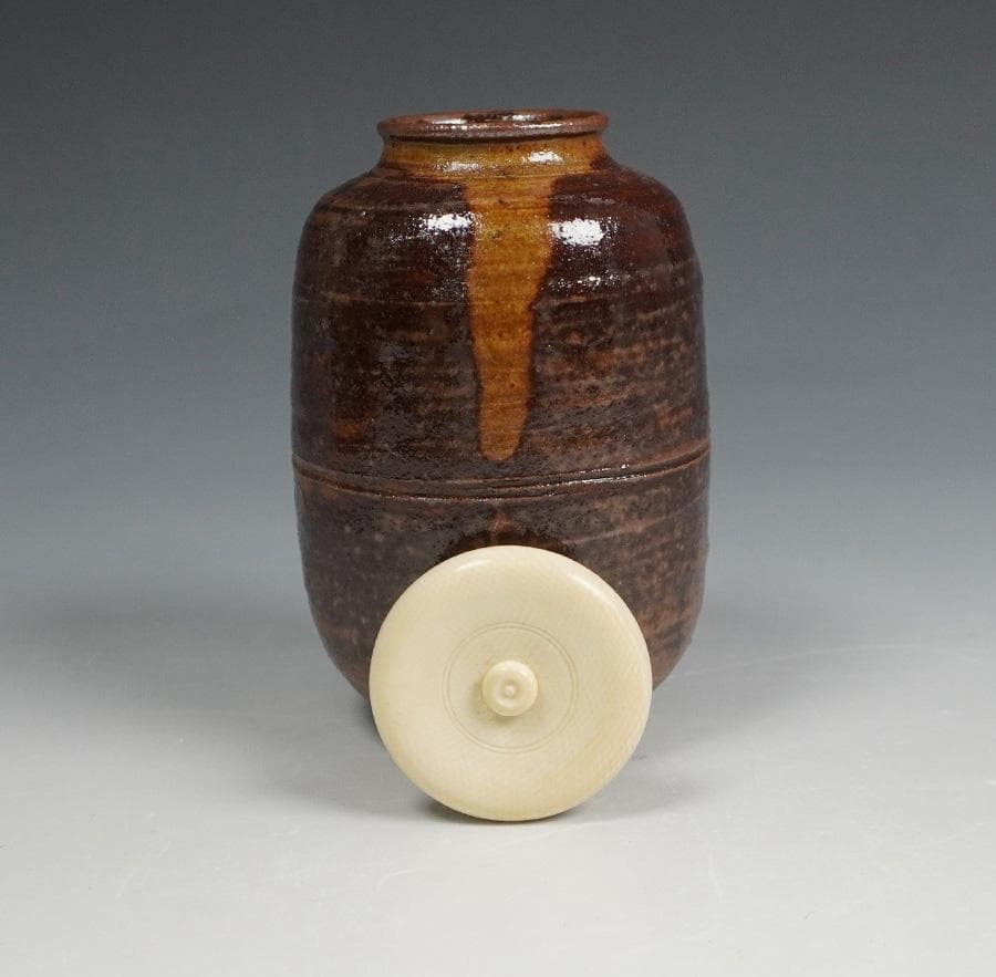 佐々木八十二 瑞光窯 筒井写茶入