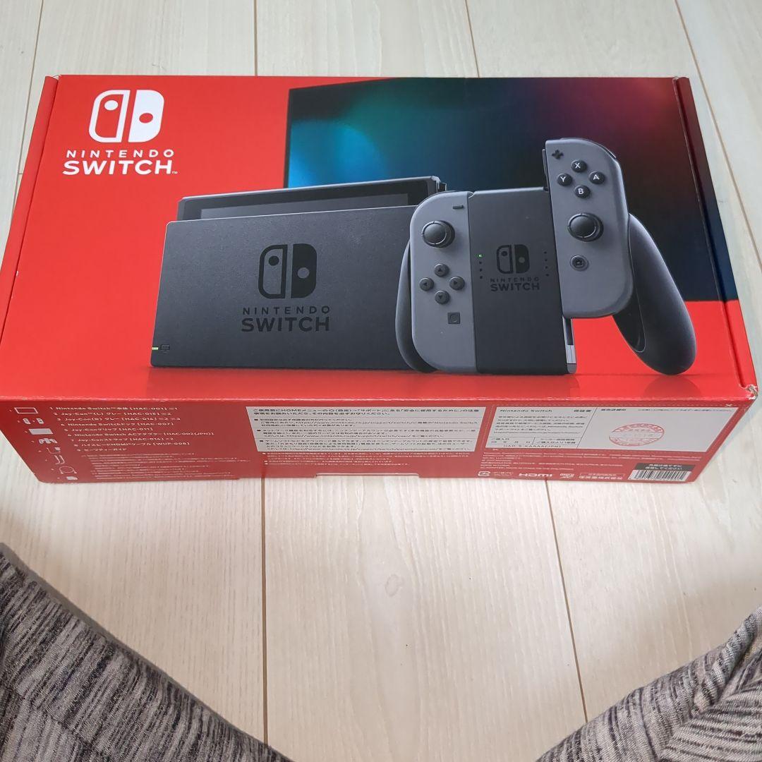 美品　Nintendo Switch 本体 グレー　ジョイコン付き