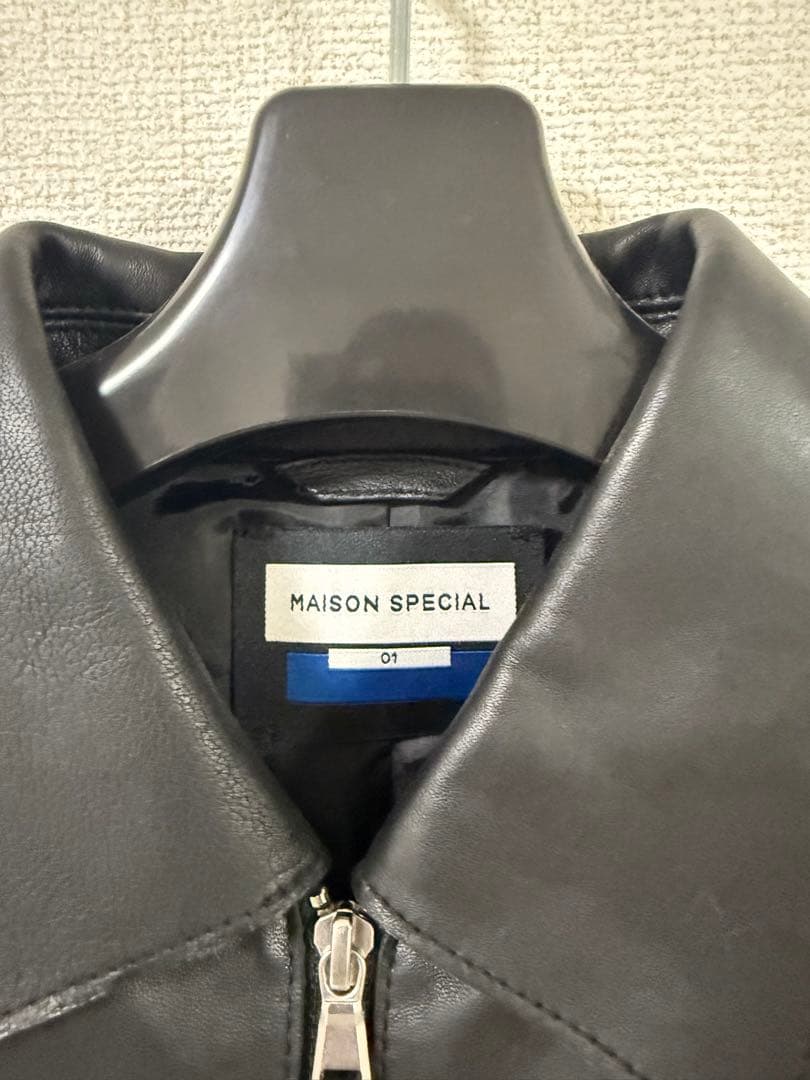 メゾンスペシャル　シープレザーシングルライダージャケット