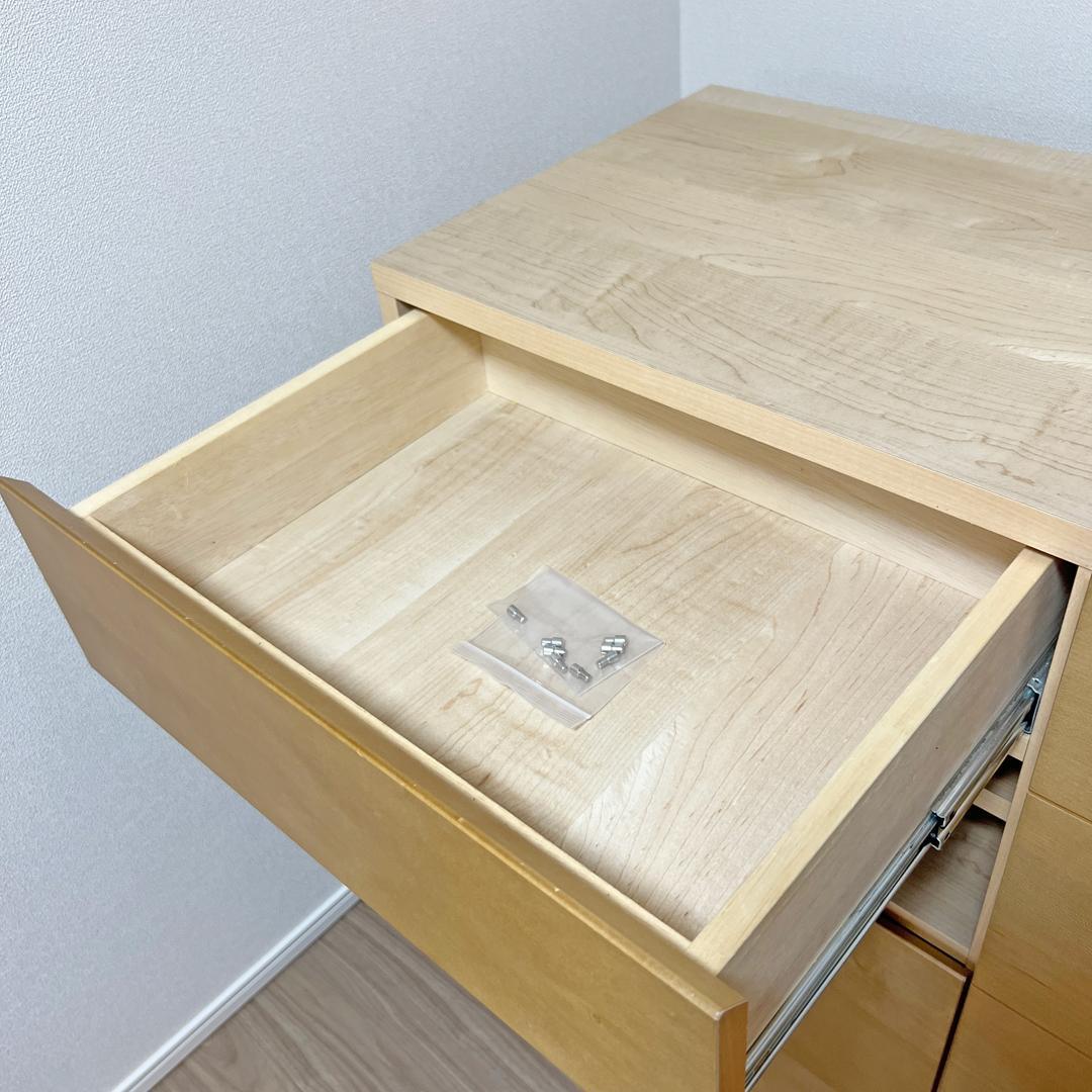 送料込） Meuble サイドボード テレビボード コンセント付き ブランド家具