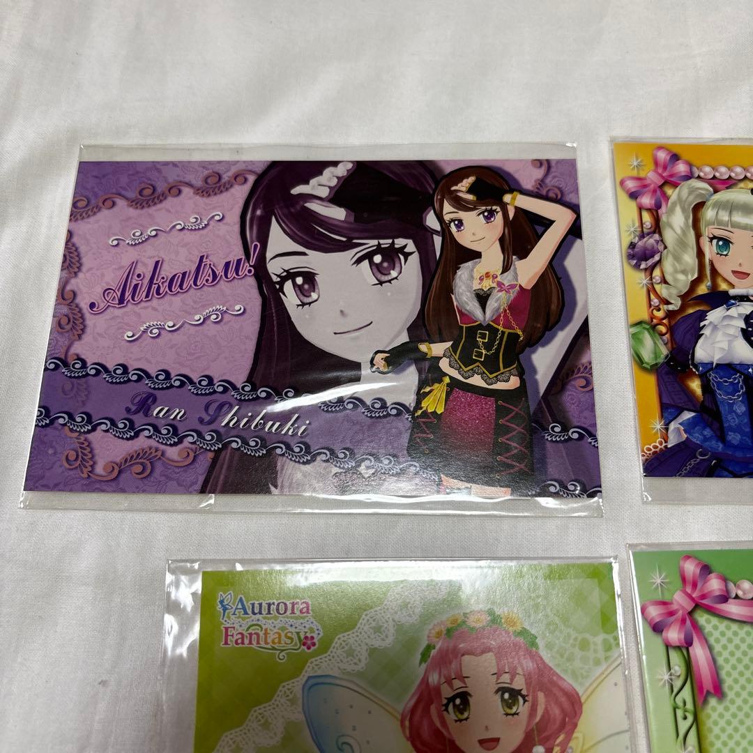 アイカツ　ポストカード４枚・ステッカー５枚