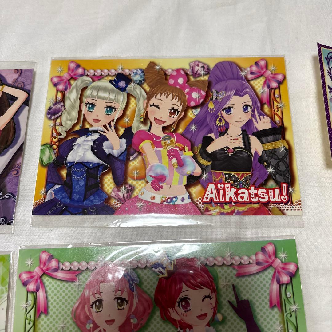 アイカツ　ポストカード４枚・ステッカー５枚