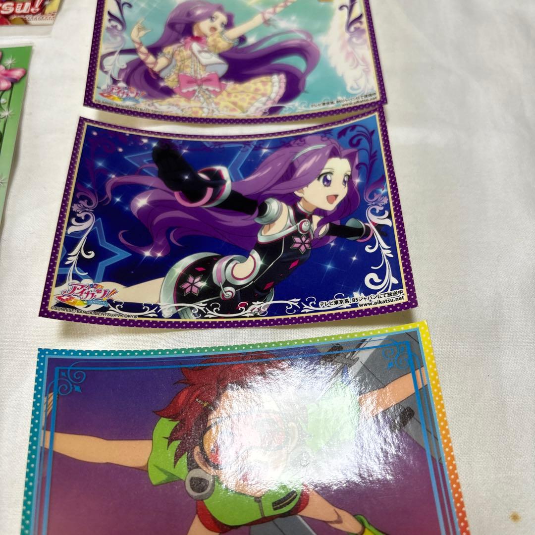 アイカツ　ポストカード４枚・ステッカー５枚