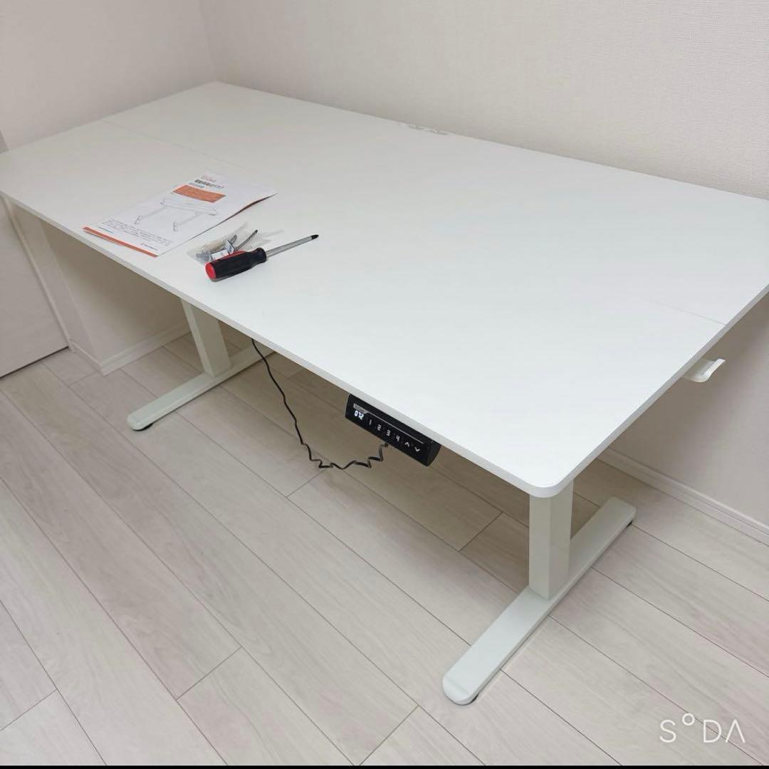 ErGear 電動 デスク 160×70×72-118cm ホワイト 昇降