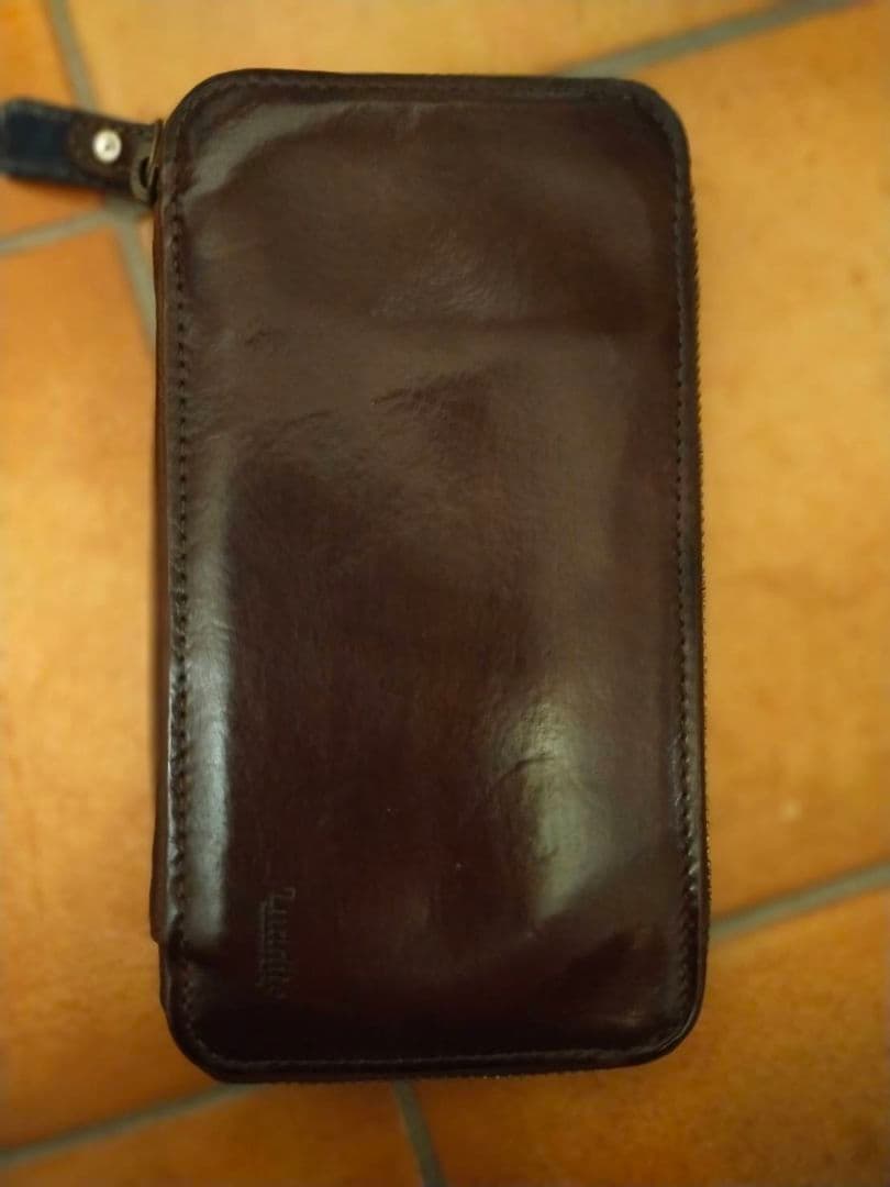 Ludditeレザーラウンドジップペンケース