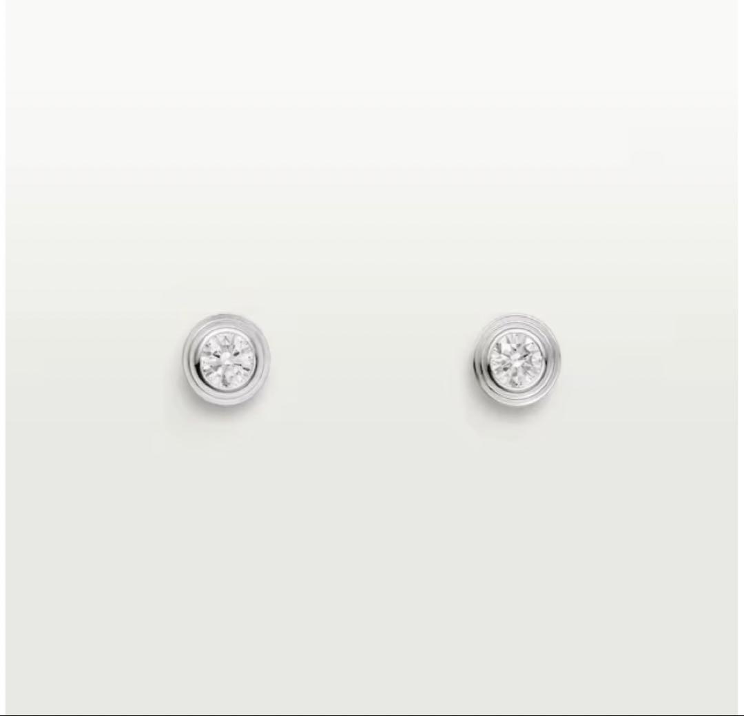 新品未開封・Cartier D'Amour Earrings ホワイトゴールド