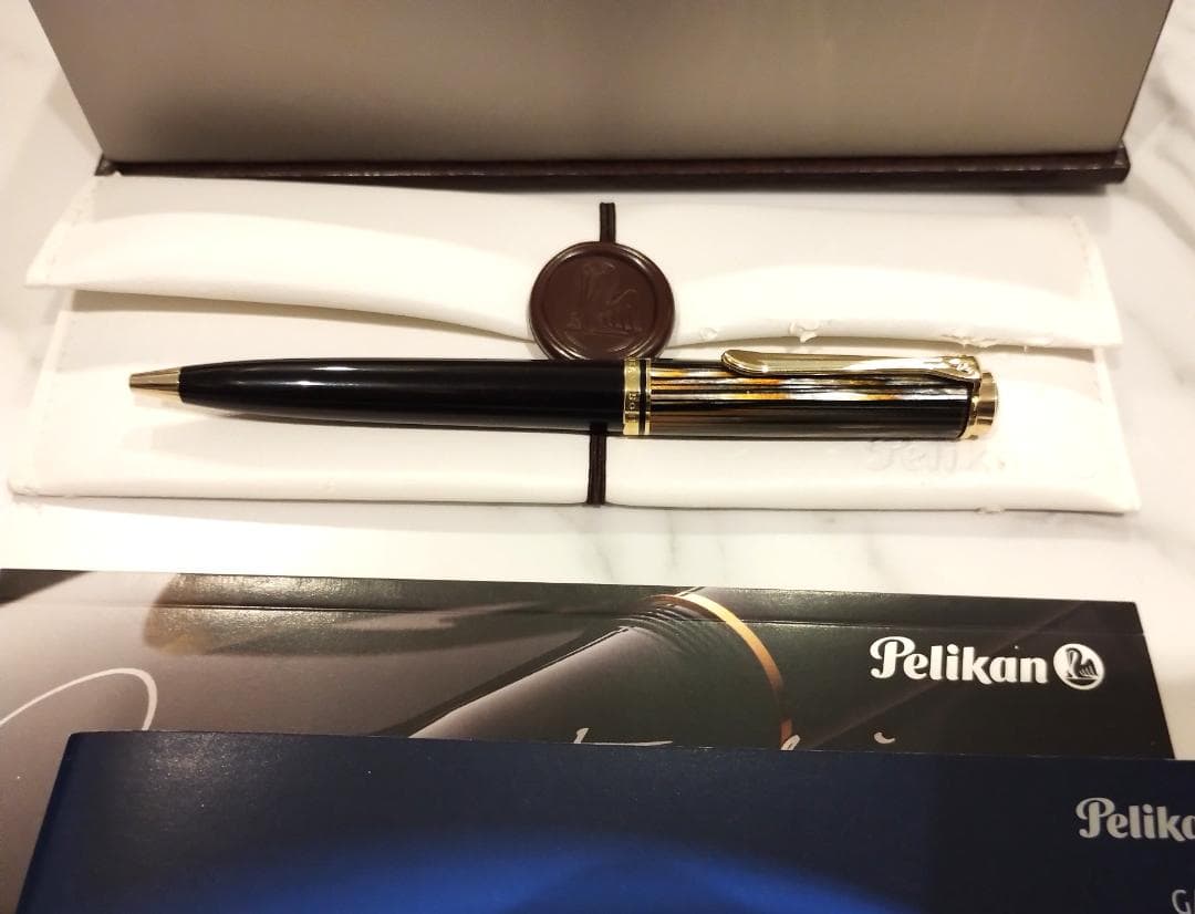 ペリカン　Pelikan スーベレーン　K800 特別生産品 茶縞 ボールペン