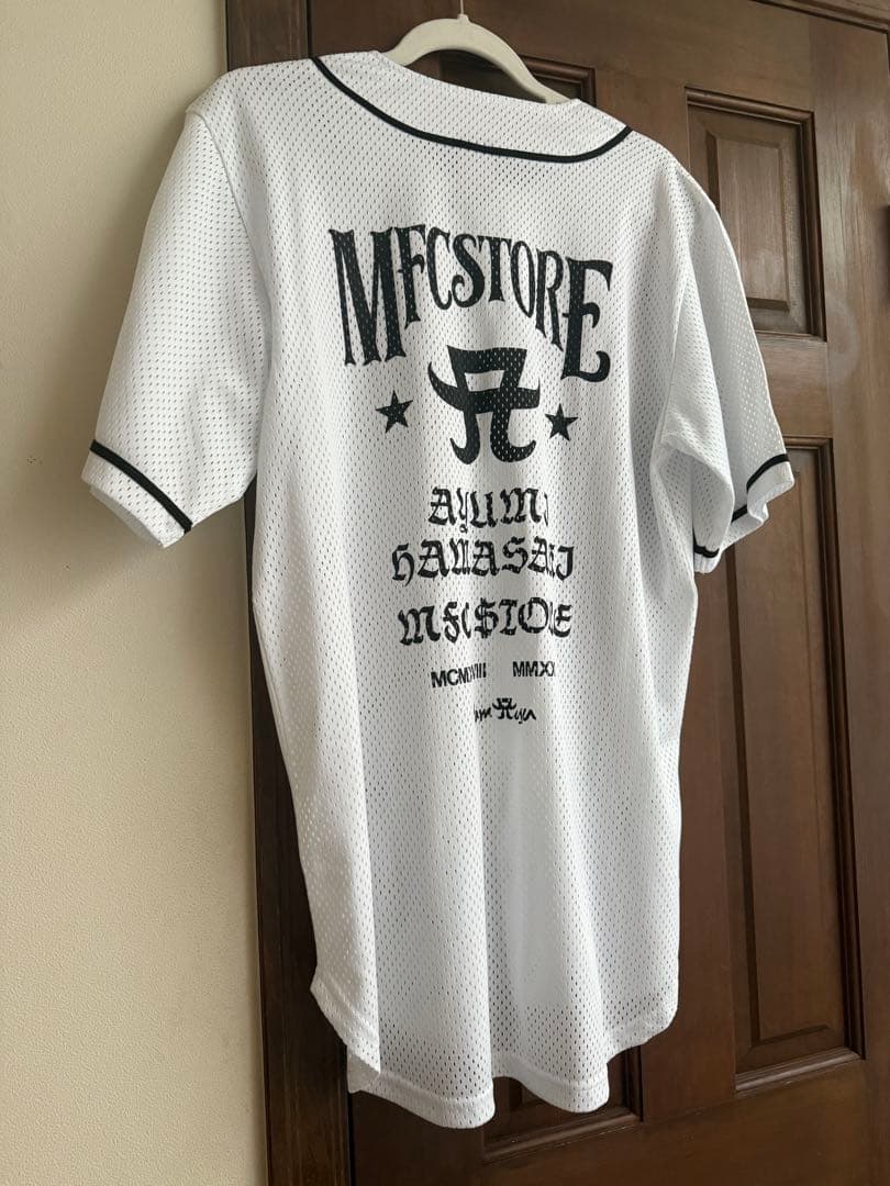 完売　浜崎あゆみ　MFC コラボ　ベースボールシャツ　白　M Tシャツ