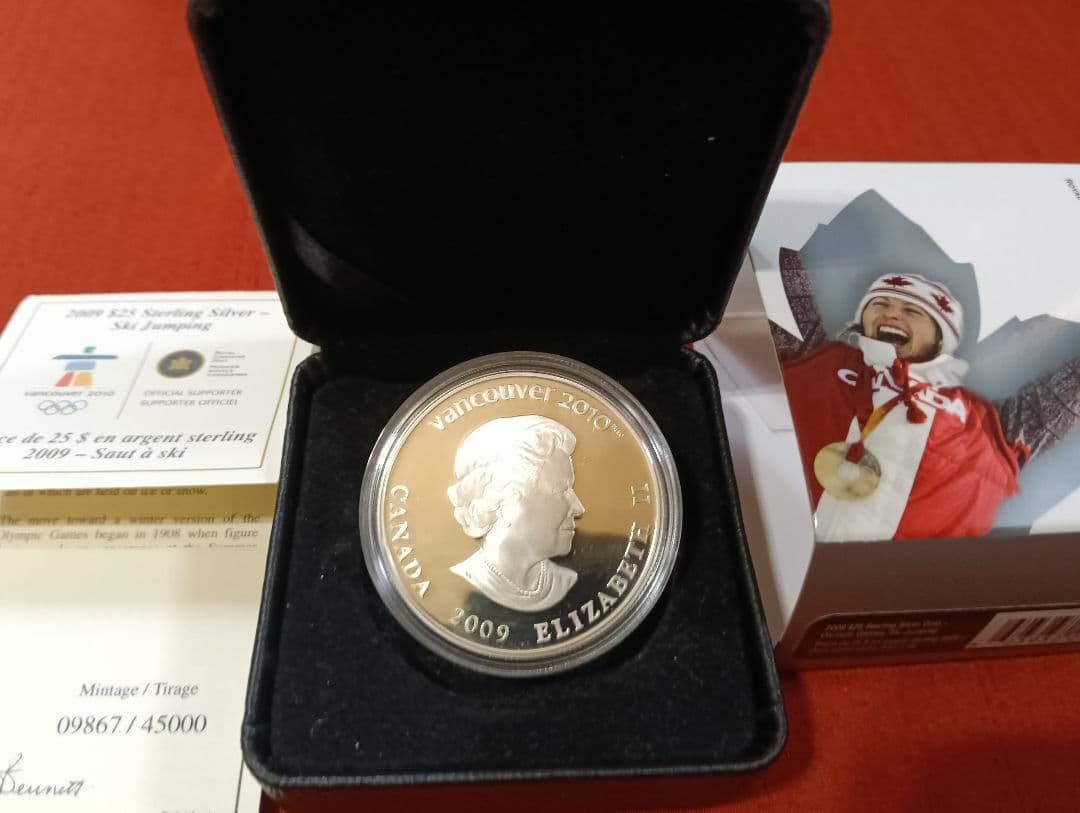 ☆激レア☆バンクーバー冬季オリンピック記念銀貨(ホログラム公式ロゴ入り)限定品