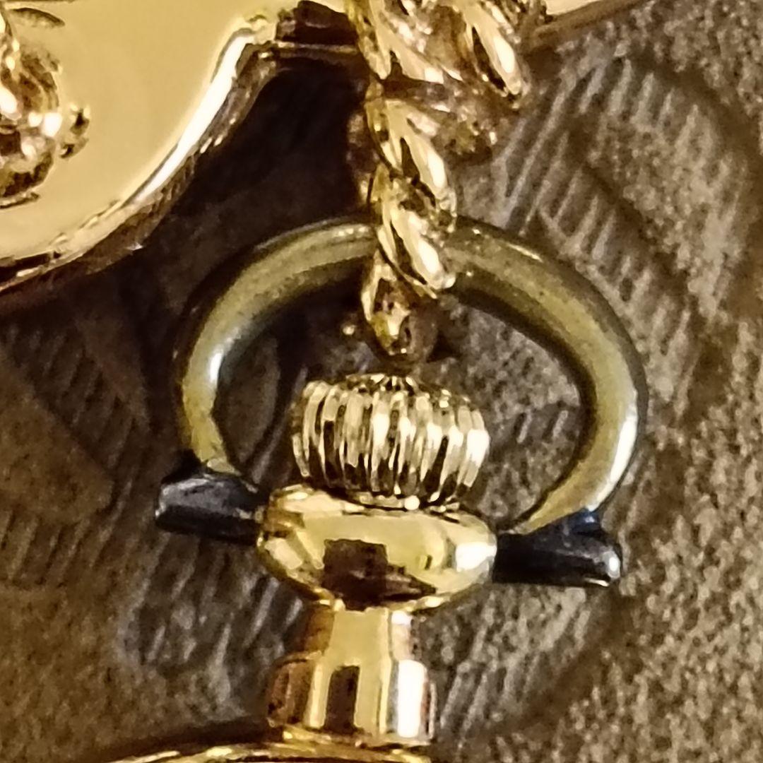 ロエベ　時計　ブローチ　ロゴ　ゴールド　付属品あり