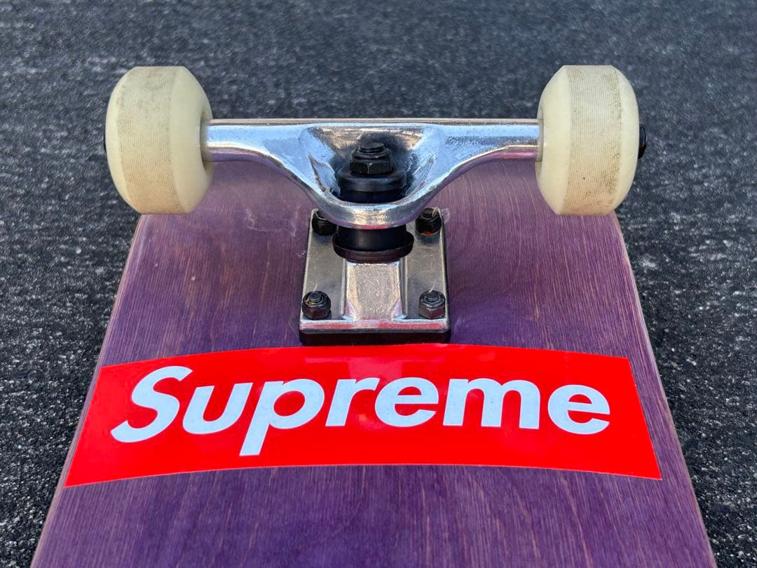 チ*侍様 Supreme ステッカー紫 コンプリートスケートボード 8.0
