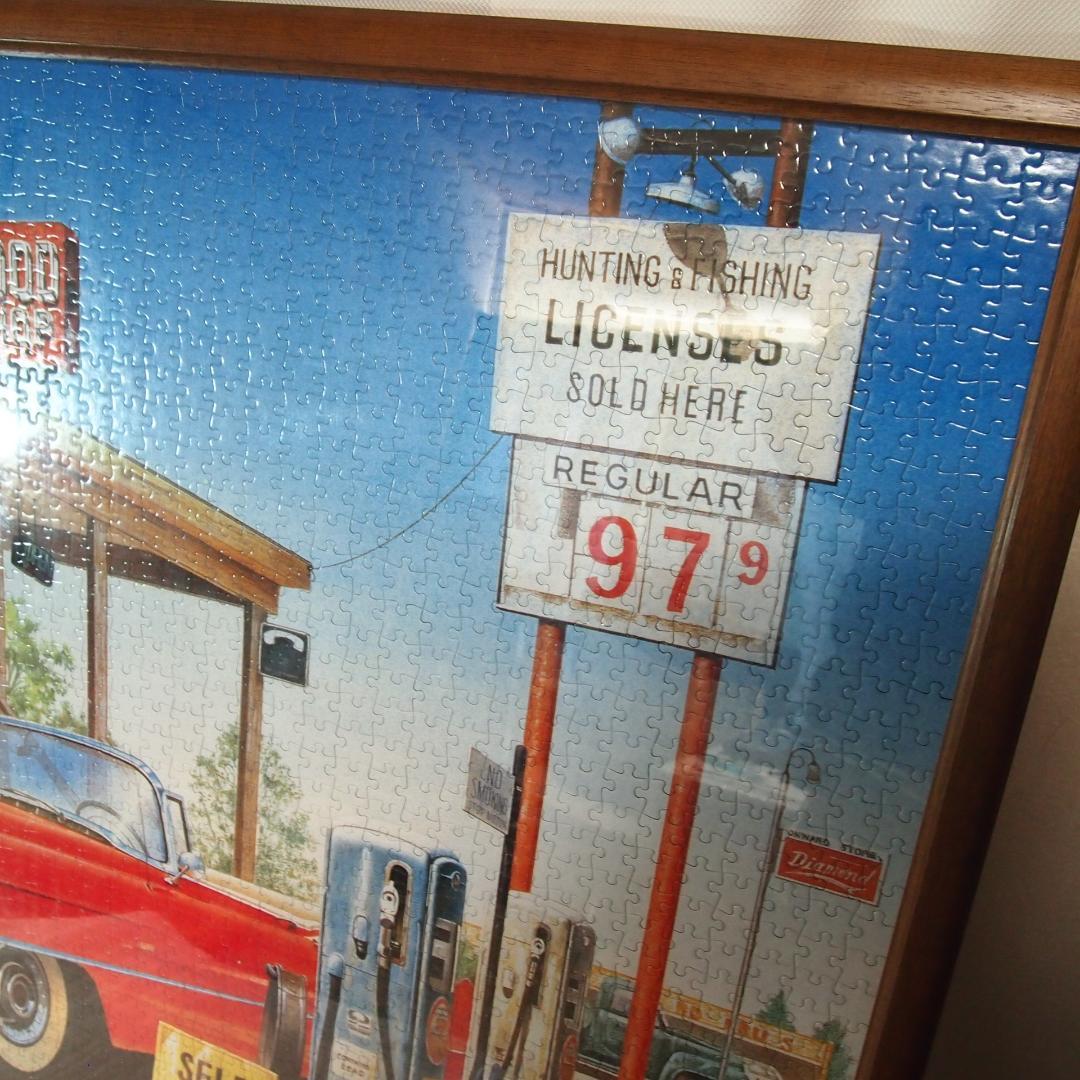 【美品】アメリカンカントリー ジグソーパズル 2000ピース ガソリンスタンド
