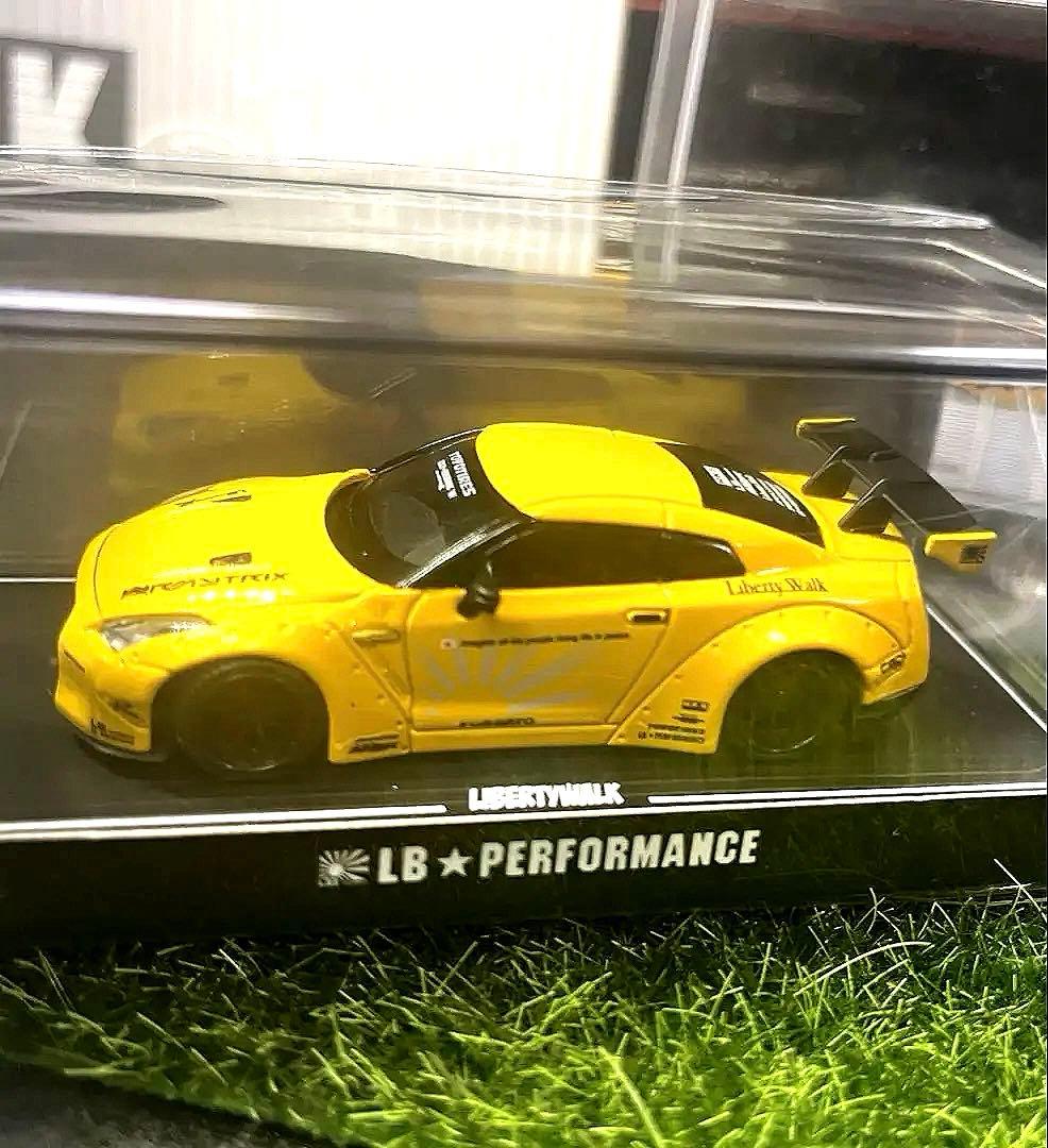 リバティーウォーク 1/64 LB PERFOMANCE GTRのイエロー未開封