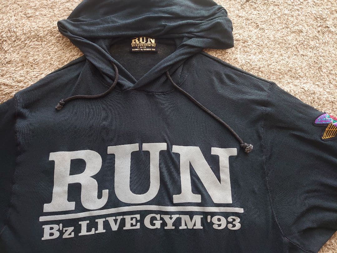 b'z パーカー 稲葉浩志 松本孝弘 ツアーパーカー RUN 1993