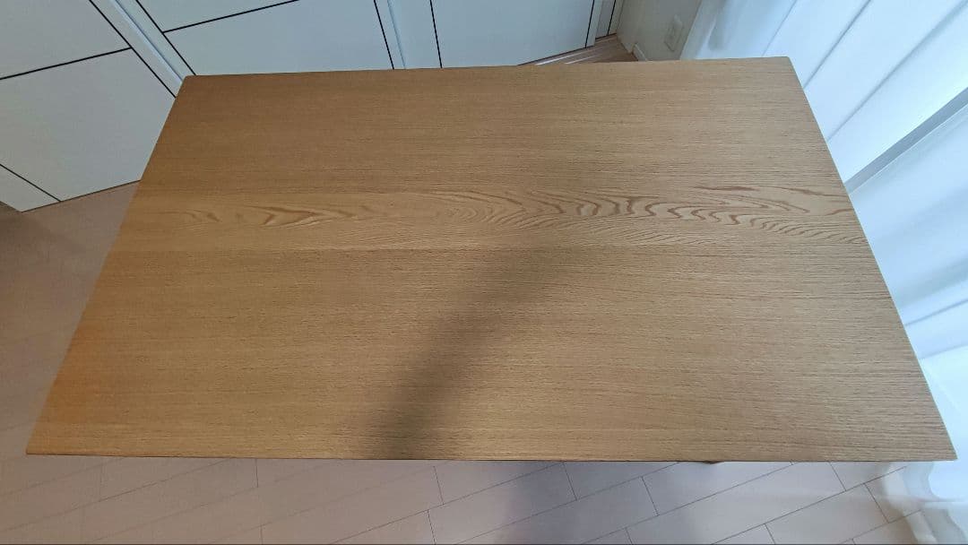 島忠 天然木 オーク ダイニングテーブル　幅135×奥行80×高71cm