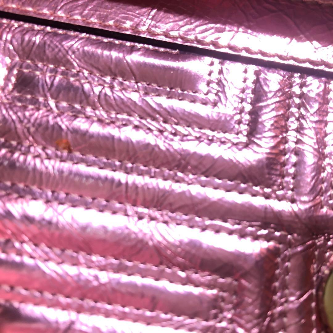 GIANNI VERSACE シャイニーピンク　クラッチ　ショルダー　バッグ