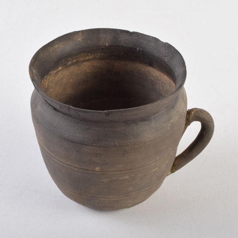 朝鮮美術　須恵器　新羅土器　新羅無細土　持ち手付壷　V　8924