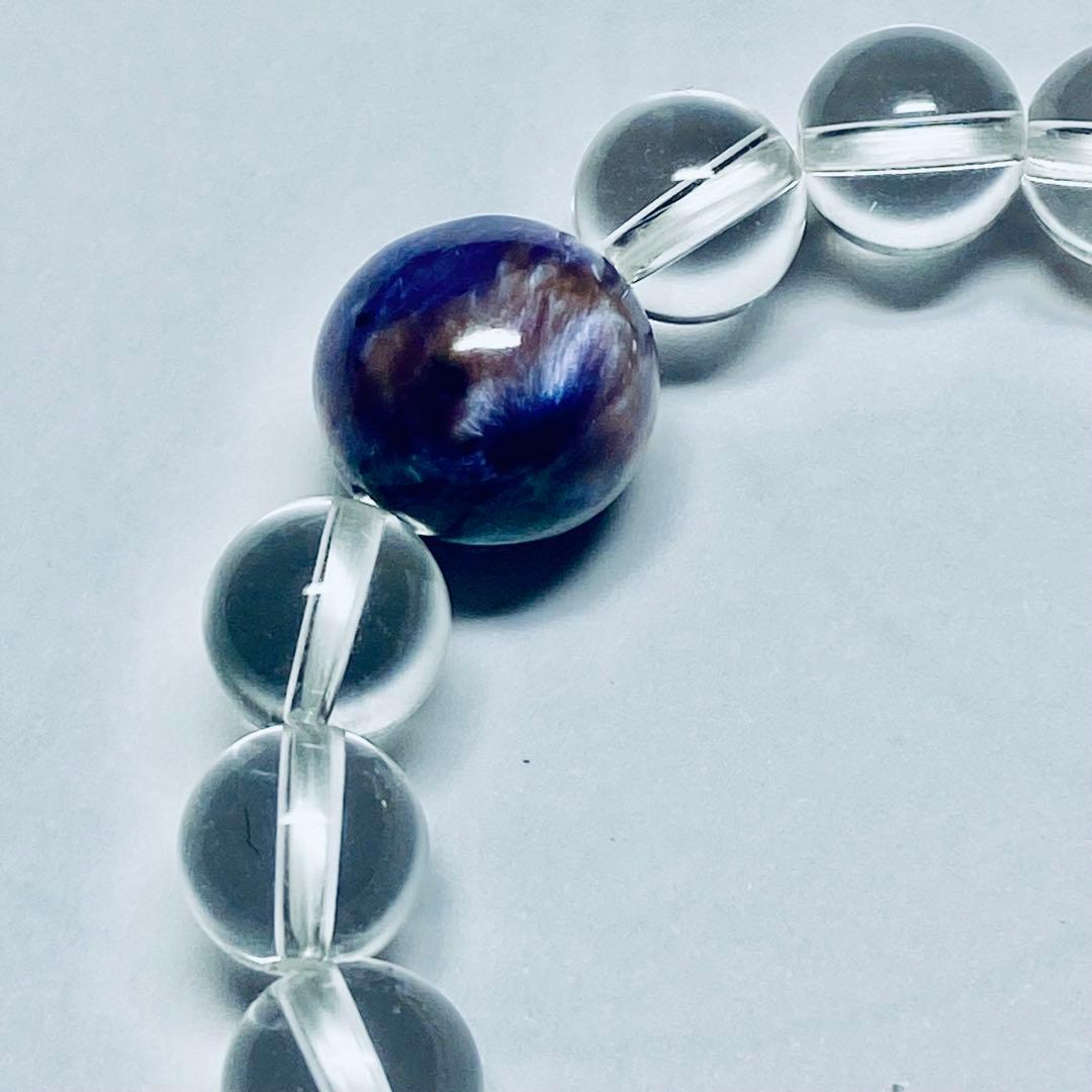 ◆ブラックチャロアイトと高波動水晶ブレス◆