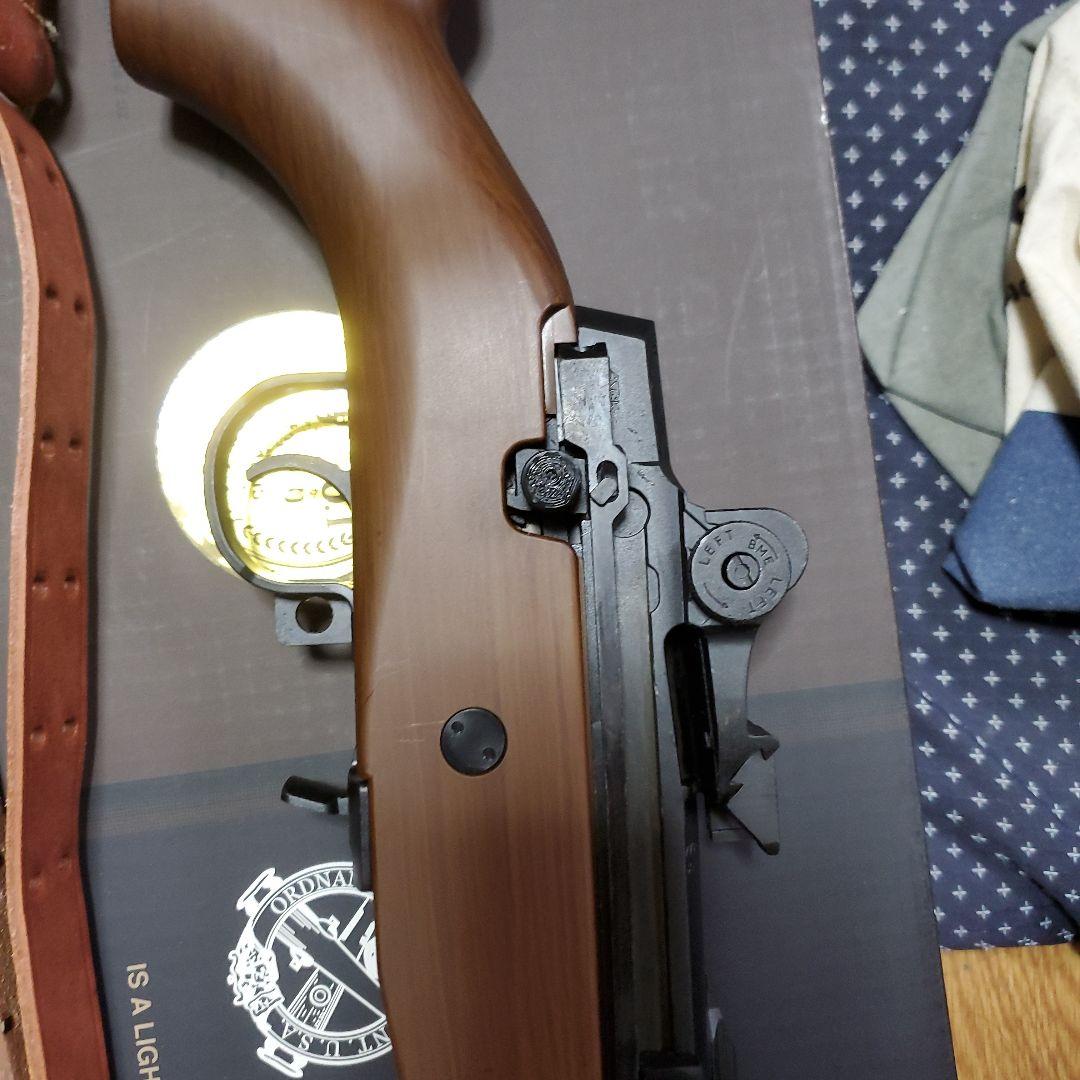 東京マルイ M14ウッドタイプストック 実物革スリング付き