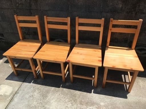 【引取り限定】☆ダイニングテーブル＆チェア4脚セット PND-5