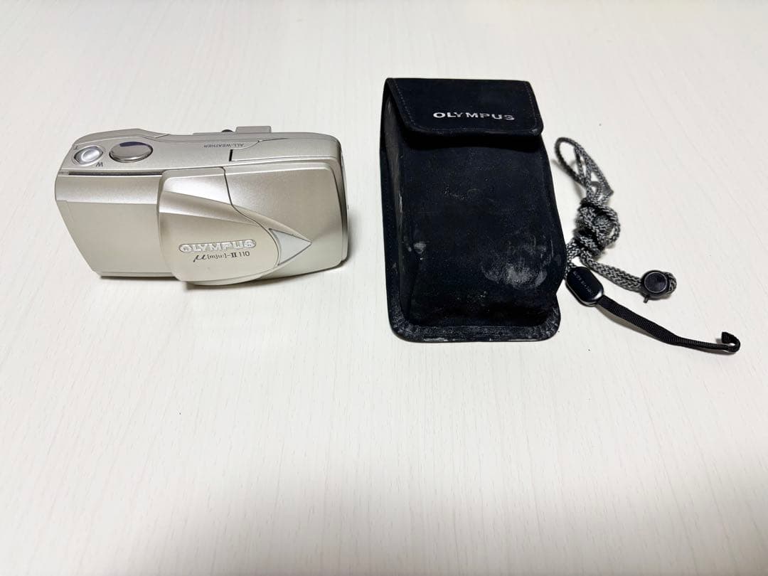 良品OLYMPUS μ-Ⅱ 110 コンパクトフィルムカメラ　ケース付き