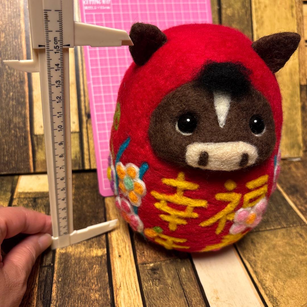 アイアユページ★干支だるま【羊毛フェルト・アクレーヌ】特大サイズ